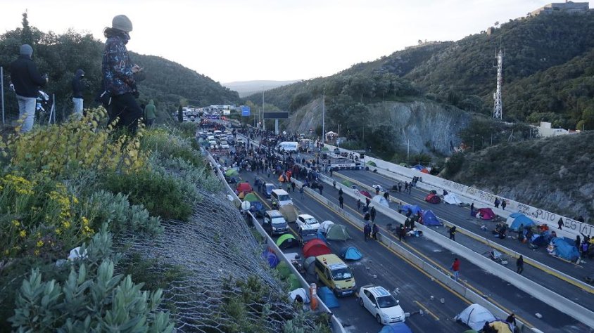 La Jonquera va esta més de 30 hores bloquejada